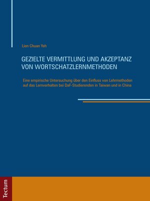 cover image of Gezielte Vermittlung und Akzeptanz von Wortschatzlernmethoden
